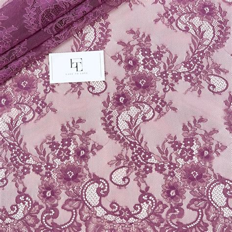 Purple Lace Fabric - Etsy