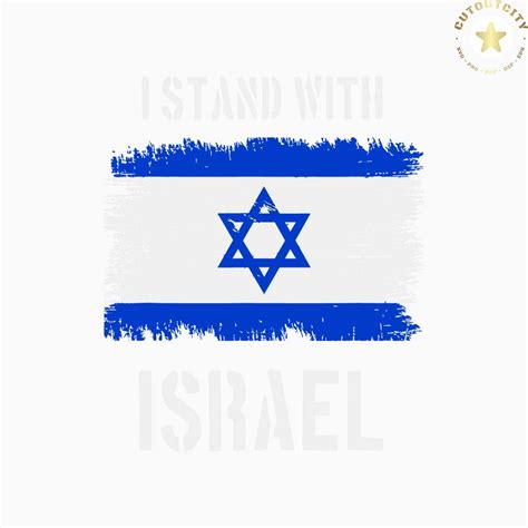 Stand With Israel Pray For Israel War SVG Cutting Digital Fi - Inspire ...