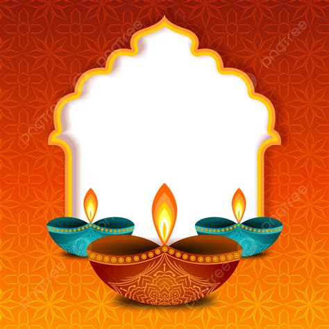 Diwali Twibbon Background With Diya Happy Deepavali Indian Festival ...