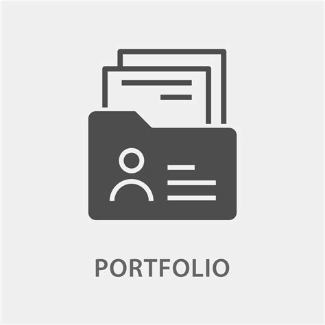 Portfolio icon. Vector illustration for graphic and web design. 12990962 Vector Art at Vecteezy