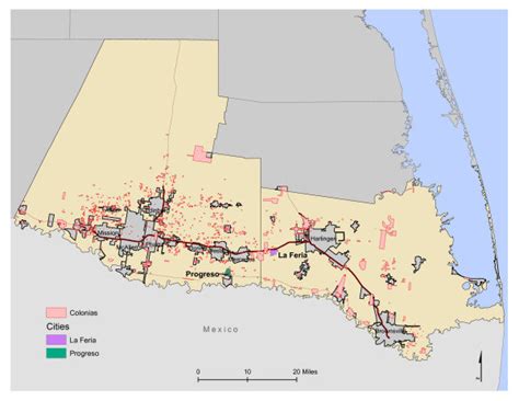 Map of South Texas Border Region. | Download Scientific Diagram