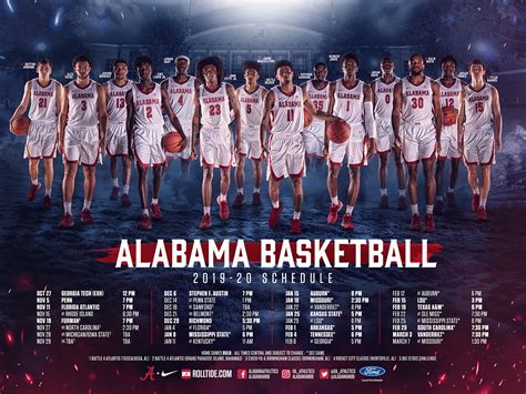 Alabama Men's Basketball Schedule 2024 - Daile Gwennie