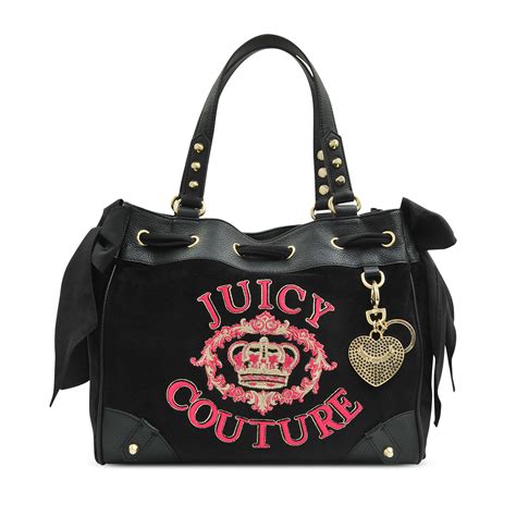 Juicy Couture Daydreamer Velvet Bag in Black | Lyst