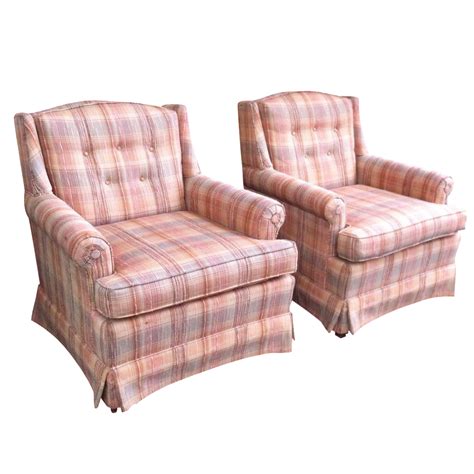 Vintage Ethan Allen Club Chairs - A Pair | Chairish