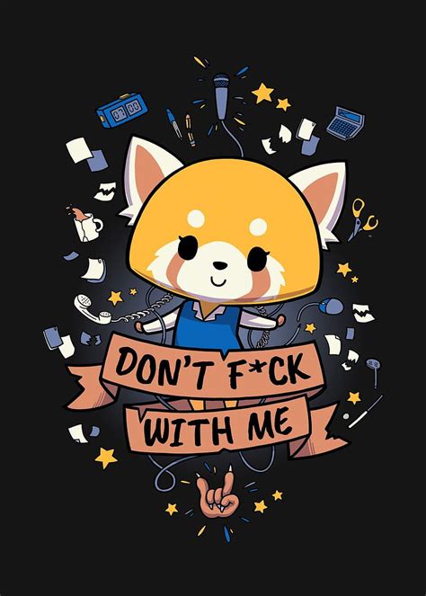 Aggretsuko Cute Red Panda' Poster by Paloma Latorre, red panda ...