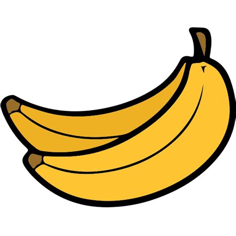 Two bananas clip art | Free SVG