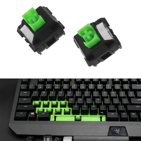 2Pcs Razer Green RGB SMD Switches 3 Pin for Razer BlackWidow Lite ...