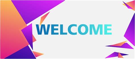 Free Vector | Welcome gradient Banner