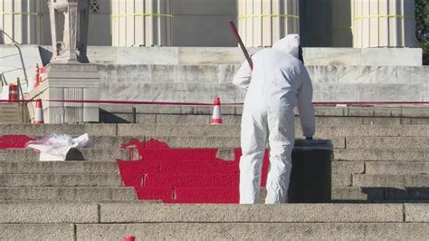 Lincoln Memorial steps vandalized with ‘Free Gaza’ graffiti, red paint | Fox News