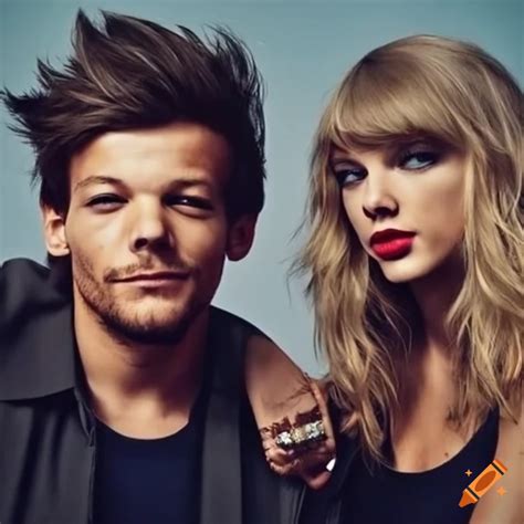 Louis tomlinson and taylor swift posing together