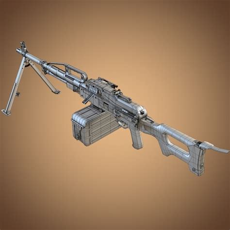 pkp pecheneg machine gun 3D Models - CGTrader.com