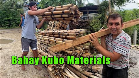 Materials Needed to Build a Large Bahay Kubo House - YouTube