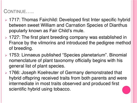 History of plant breeding