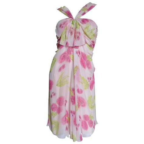 Christian Dior Blush Silk Flower Dress For Sale at 1stDibs | christian ...