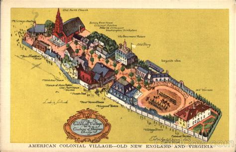 American Colonial Village - Old New England and Virginia - World's Fair Chicago, IL