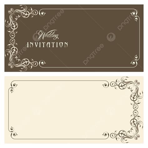 Wedding Invitation Card Design Graphic Pattern Element Vector, Graphic, Pattern, Element PNG and ...