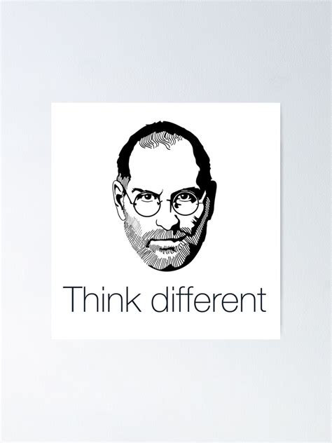 "Apple's Steve Jobs - Think Different" Poster by weheartscott | Redbubble