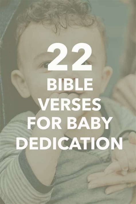 22 Most ENCOURAGING Bible Verses for Baby Dedication - Bless Our Littles