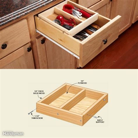 10 Kitchen Cabinet & Drawer Organizers You Can Build Yourself | Kitchen drawer organization ...