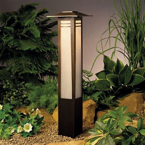 Kichler 15392OZ Olde Bronze Zen Garden 26" Xenon Bollard Light ...