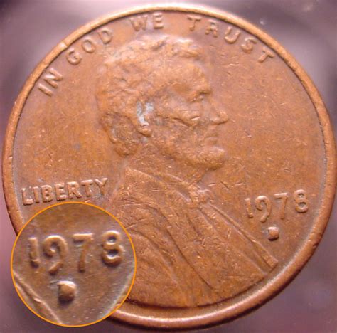 1978-D Lincoln cent error? | Coin Talk