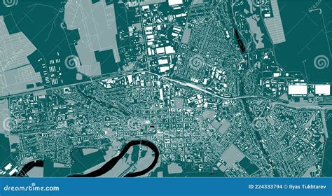 Map of the City of Tiraspol, Moldova Stock Illustration - Illustration ...