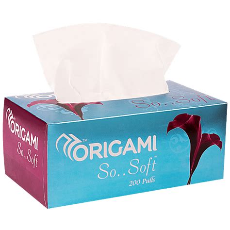 Buy Origami So Soft 2 Ply Face Tissue Box 200 Pulls Online At Best ...