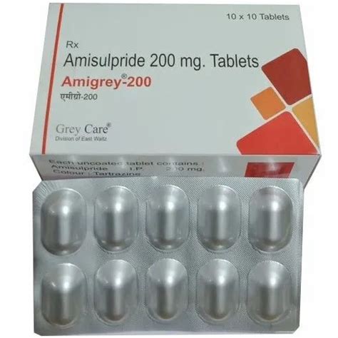 Amisulpride 200 mg Tablets at Rs 2150/box | अमिसूलपरीडे गोलियाँ in Ludhiana | ID: 22655444373