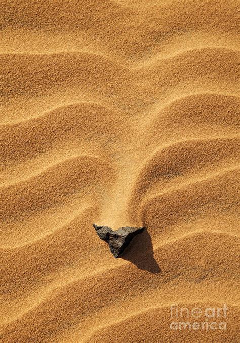 Rock in the sand of the Sahara Desert Photograph by Robert Preston ...