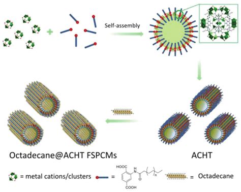 Schematic illustration of the synthesis procedure of octadecane@ACHT ...