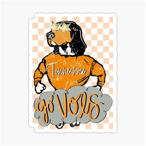 "Tennessee Vols Mascot Glam " Sticker for Sale by Mango084 | Redbubble