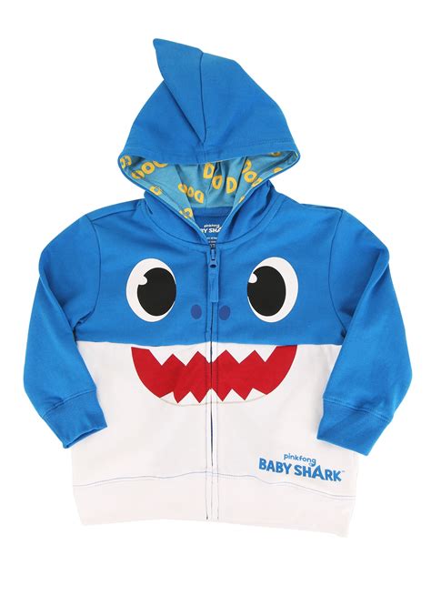 Toddler Blue Baby Shark Hoodie Costume - 48% off!