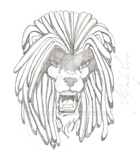 Lion With Dreads Drawing at PaintingValley.com | Explore collection of ...