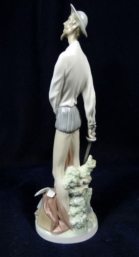 RETIRED LLADRO 4854 DON QUIXOTE STANDING UP GLAZED PORCELAIN FIGURINE FURIO | eBay