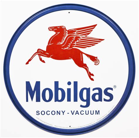 Mobilgas Socony Vacuum Tin Metal Signs Pegasus Standard Oil Gas Gasoline Logo Ad | eBay