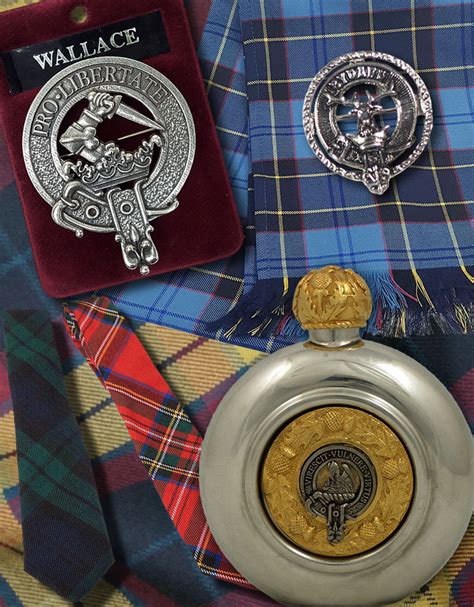 Clans and Tartans - Clan Crest Stuff - Tartan Fabric and Stuff