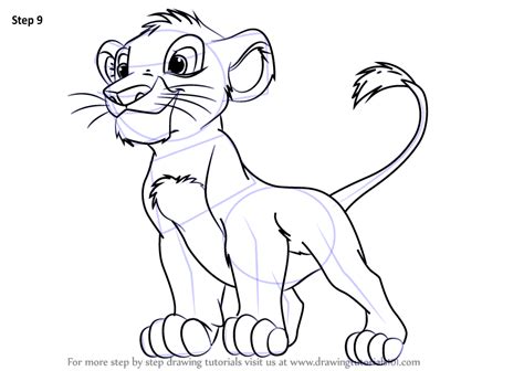 How To Draw Baby Simba From The Lion King Printable Step By Step | Images and Photos finder