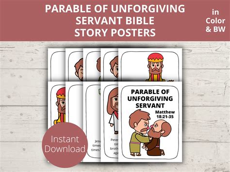 Parable Of Unforgiving Servant Bible Crafts For Kids Church, 40% OFF