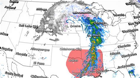 Heavy snow and ice for the North and severe storm threat for the South ...