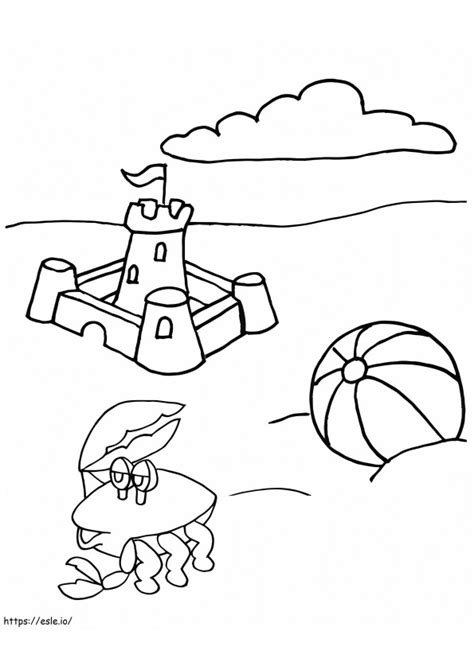 Sand Castle Coloring Coloring Pages - Free Printable Coloring Pages for Kids and Adults