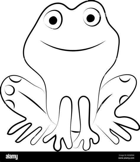 Frog drawing, illustration, vector on white background Stock Vector Image & Art - Alamy