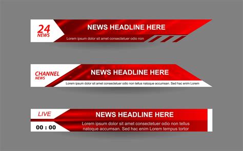 News Lower Thirds Template Design Afbeelding door Artmr · Creative Fabrica