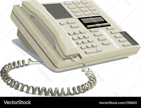 Office phone Royalty Free Vector Image - VectorStock