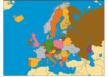 Montessori Europe Map by I Believe in Montessori | TpT