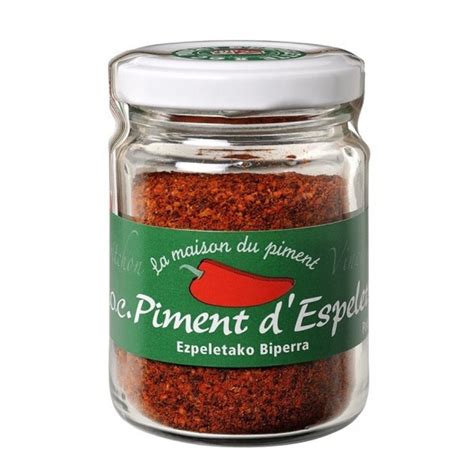 Poudre de piment d'Espelette AOC pot 40g | La maison du Piment - Les ...