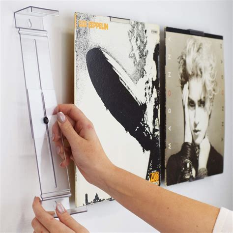 Buy Collector Album 1 Pack, Vinyl Record Shelf Stand and Wall Display, Invisible and Adjustable ...