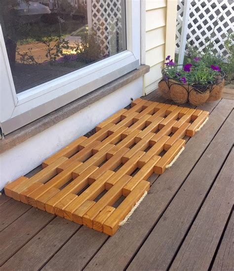 Wooden Doormat - Etsy | Door mat, Wood, Wooden doors