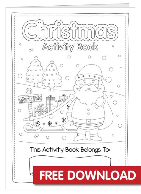 12 free printable christmas activity pages for kids – Artofit