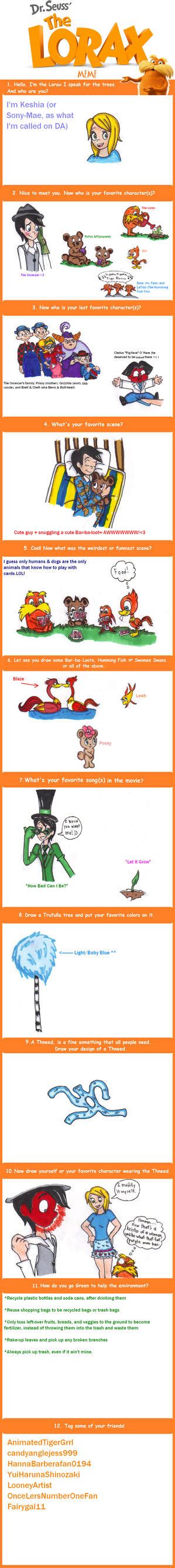 Lorax Movie Meme by KessieLou on DeviantArt