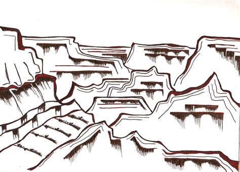 Grand Canyon Drawing | Free download on ClipArtMag